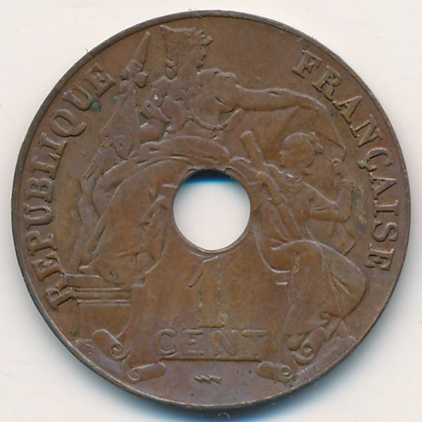 Французский Индокитай, 1 цент (1923 г.)