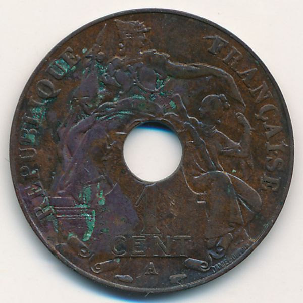 Французский Индокитай, 1 цент (1937 г.)