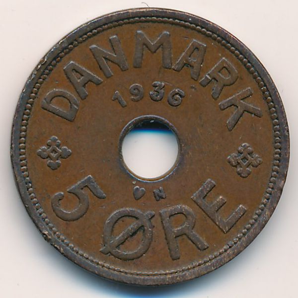 Дания, 5 эре (1936 г.)