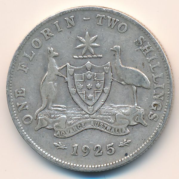 Австралия, 1 флорин (1925 г.)