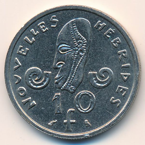 Новые Гебриды, 10 франков (1970 г.)