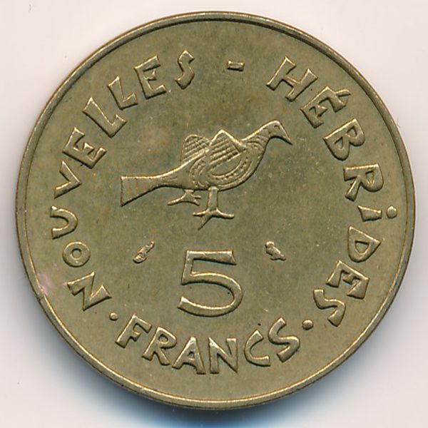 Новые Гебриды, 5 франков (1970 г.)