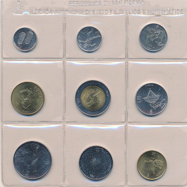 Сан-Марино, Набор монет (1986 г.)