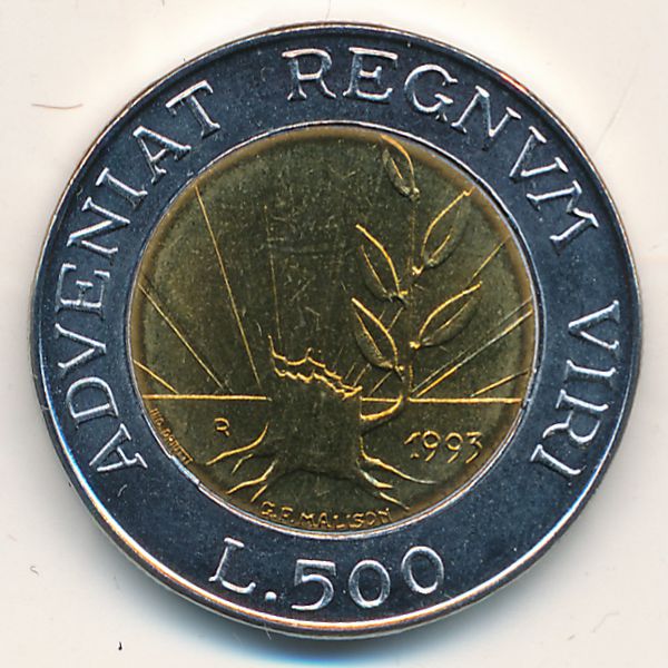 Сан-Марино, 500 лир (1993 г.)