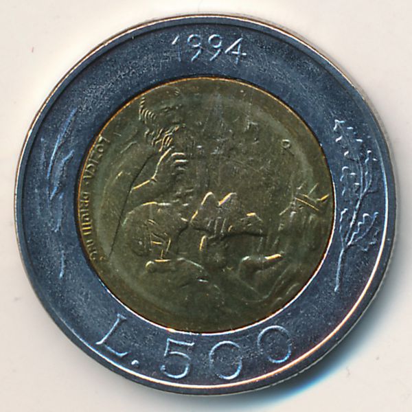 Сан-Марино, 500 лир (1994 г.)