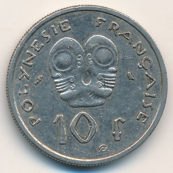Французская Полинезия, 10 франков (1972 г.)
