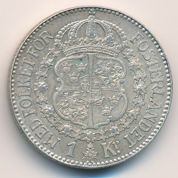 Швеция, 1 крона (1924 г.)