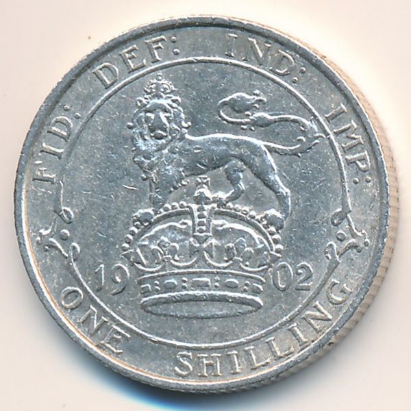 Великобритания, 1 шиллинг (1902 г.)