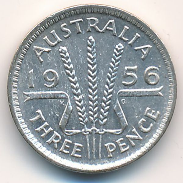 Австралия, 3 пенса (1956 г.)