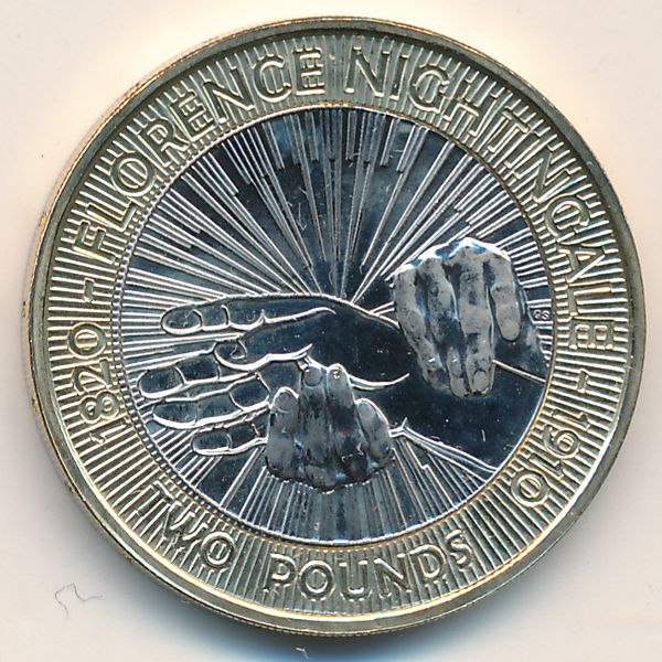 Великобритания, 2 фунта (2010 г.)