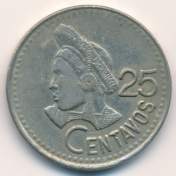 Гватемала, 25 сентаво (1993 г.)
