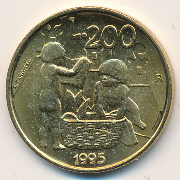 Сан-Марино, 200 лир (1995 г.)