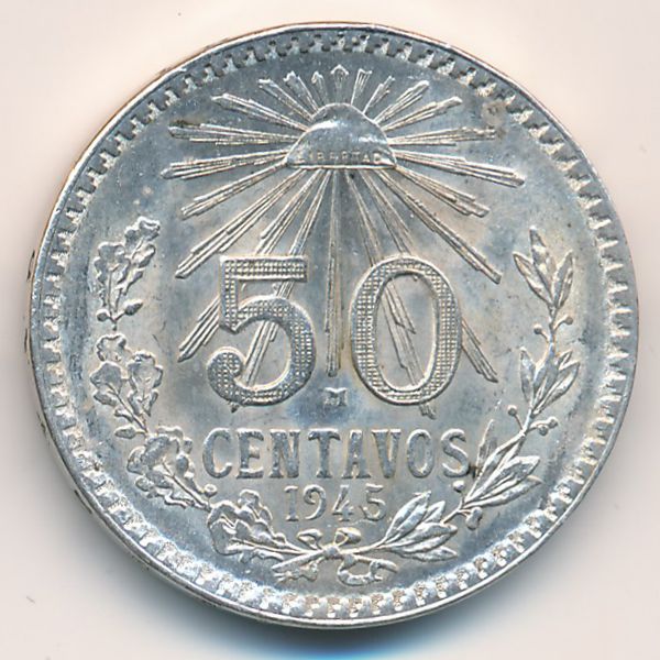 Мексика, 50 сентаво (1945 г.)