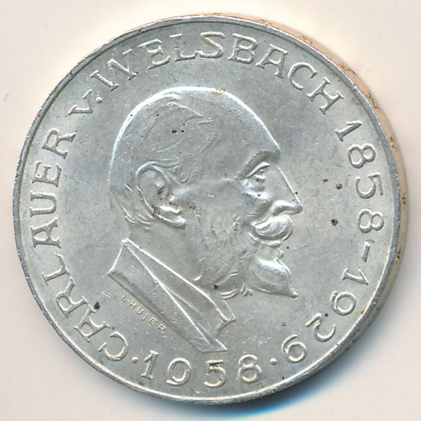 Австрия, 25 шиллингов (1958 г.)