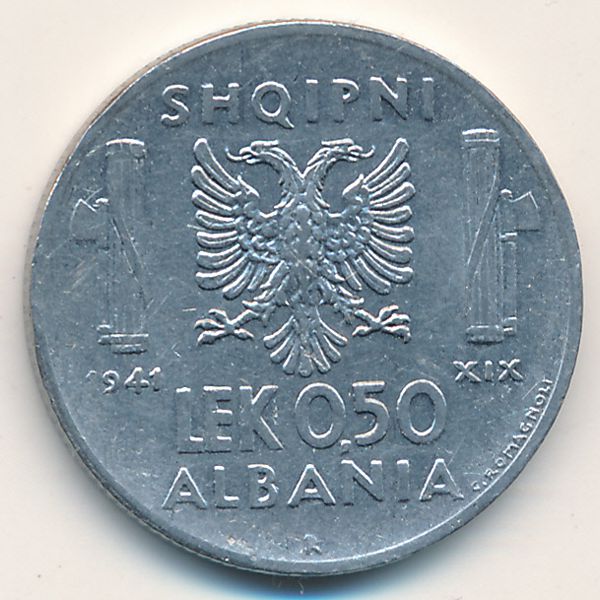 Албания, 0,5 лек (1941 г.)