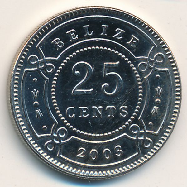 Белиз, 25 центов (2003 г.)