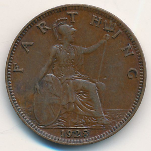 Великобритания, 1 фартинг (1928 г.)