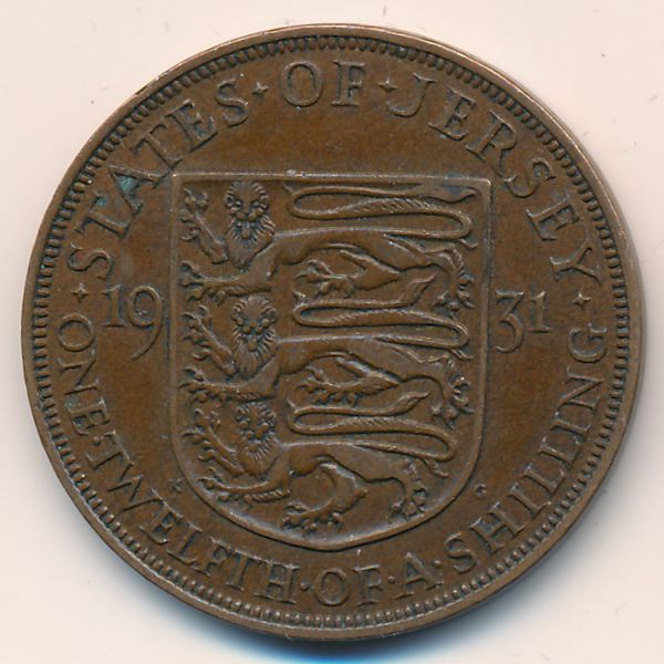 Джерси, 1/12 шиллинга (1931 г.)