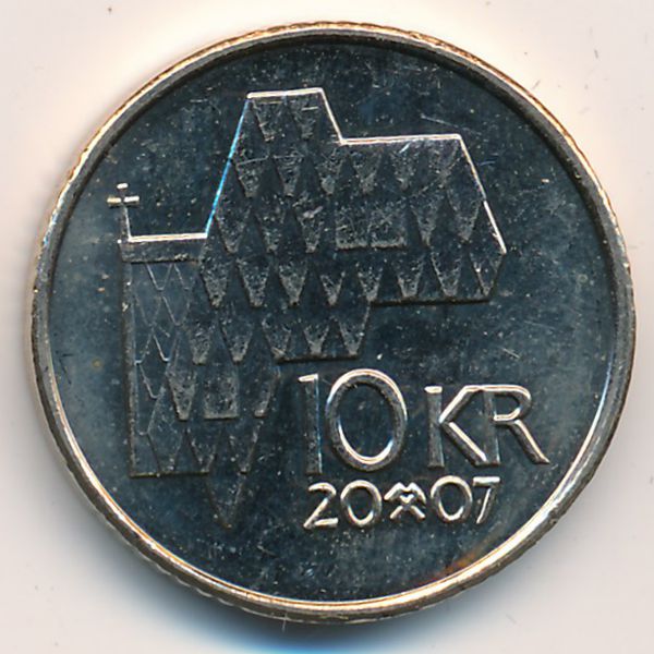 Норвегия, 10 крон (2007 г.)