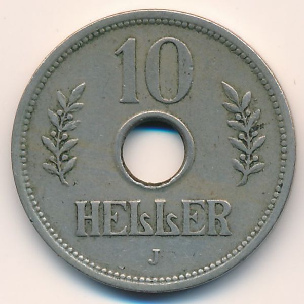 Немецкая Африка, 10 геллеров (1909 г.)