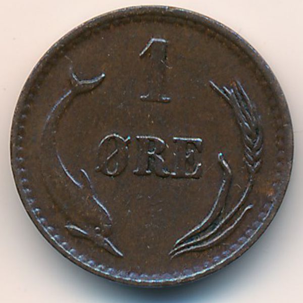 Дания, 1 эре (1874 г.)