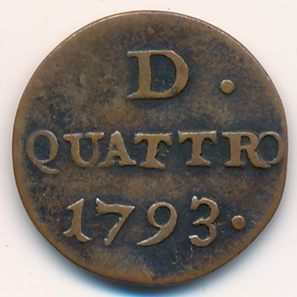 Генуя, 1 кварто (1793 г.)