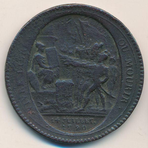 Франция, 5 солей (1792 г.)