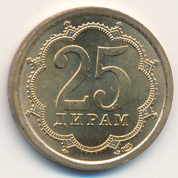 Таджикистан, 25 дирам (2006 г.)