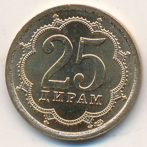 Таджикистан, 25 дирам (2006 г.)