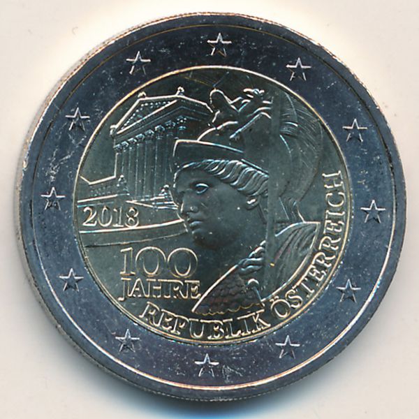 Австрия, 2 евро (2018 г.)