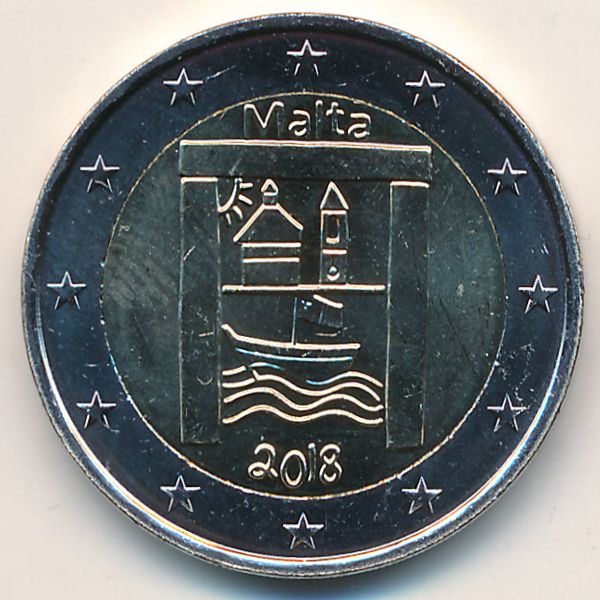 Мальта, 2 евро (2018 г.)