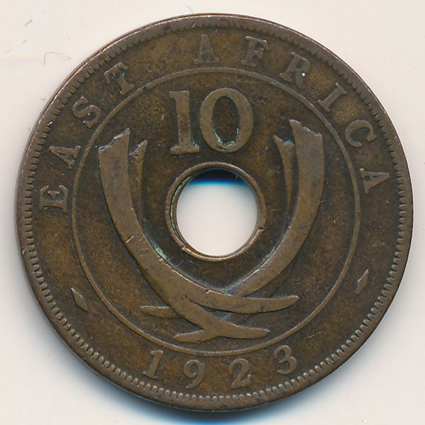 Восточная Африка, 10 центов (1923 г.)