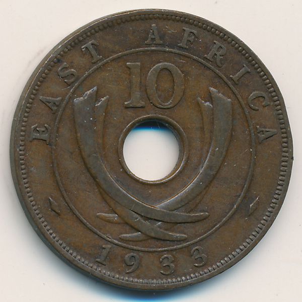 Восточная Африка, 10 центов (1933 г.)