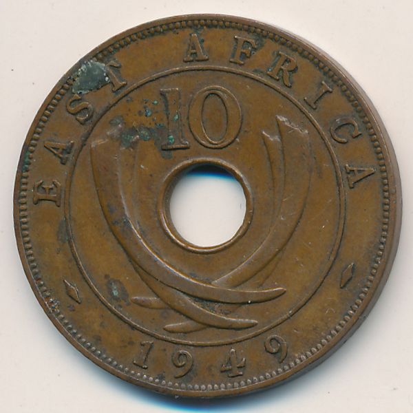 Восточная Африка, 10 центов (1949 г.)