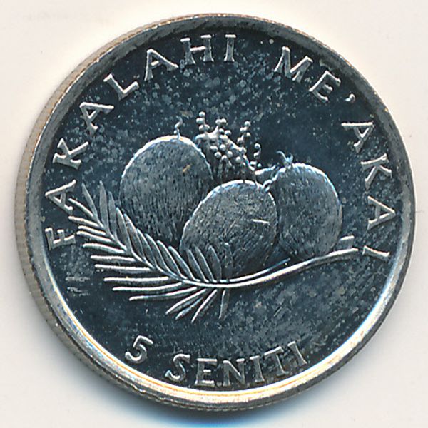 Тонга, 5 сенити (1996 г.)
