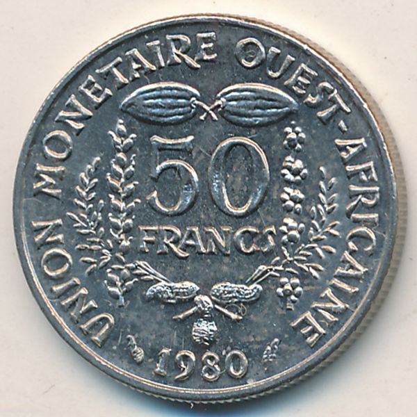Западная Африка, 50 франков (1980 г.)
