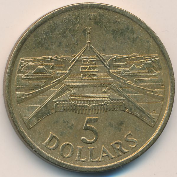 Австралия, 5 долларов (1988 г.)