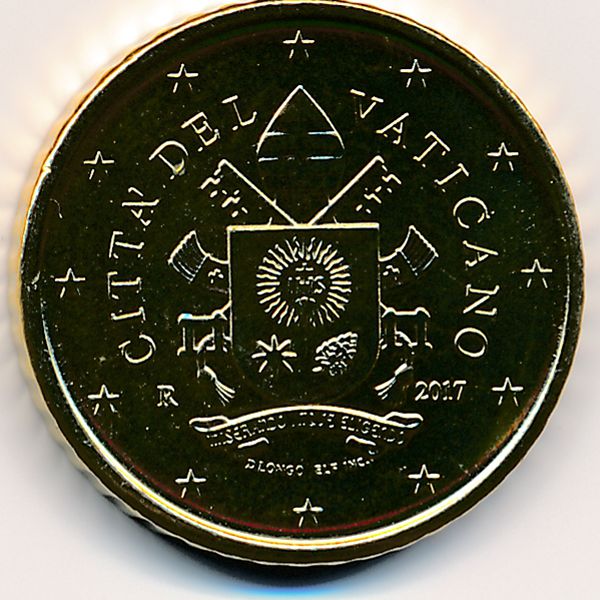 Ватикан, 50 евроцентов (2017 г.)
