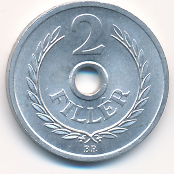 Венгрия, 2 филлера (1963 г.)