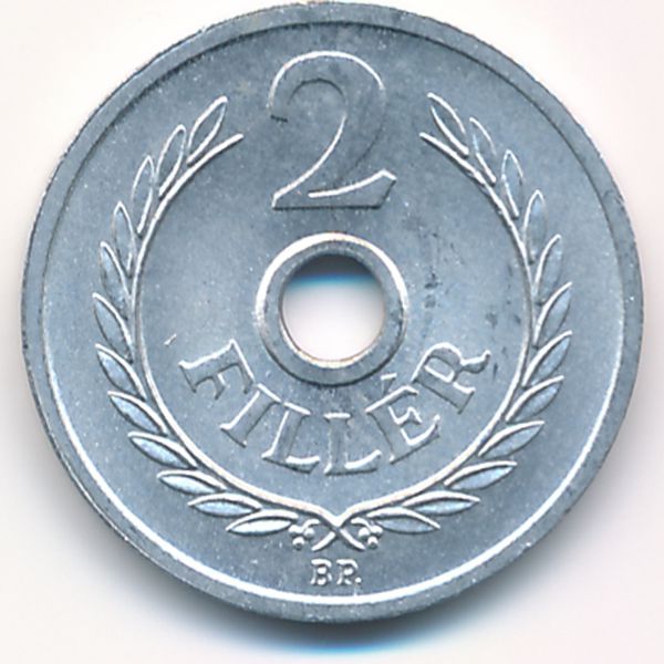 Венгрия, 2 филлера (1963 г.)