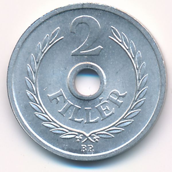 Венгрия, 2 филлера (1963 г.)