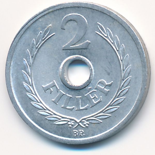 Венгрия, 2 филлера (1963 г.)