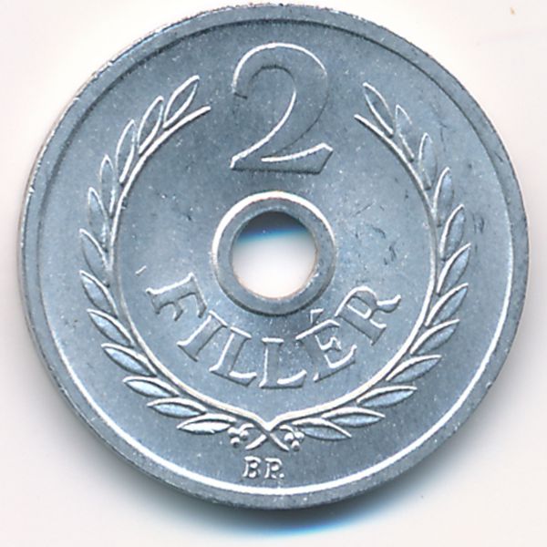 Венгрия, 2 филлера (1963 г.)