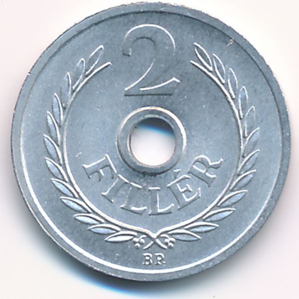 Венгрия, 2 филлера (1963 г.)