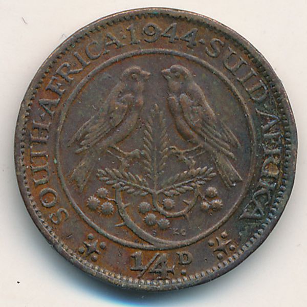 ЮАР, 1/4 пенни (1944 г.)