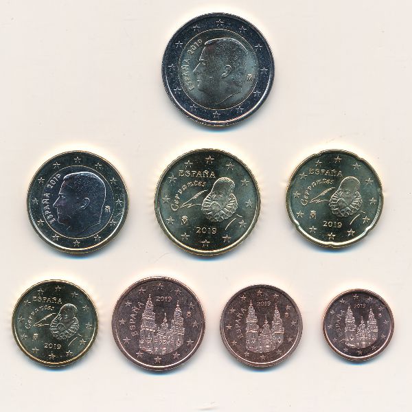 Испания, Набор монет (2019 г.)