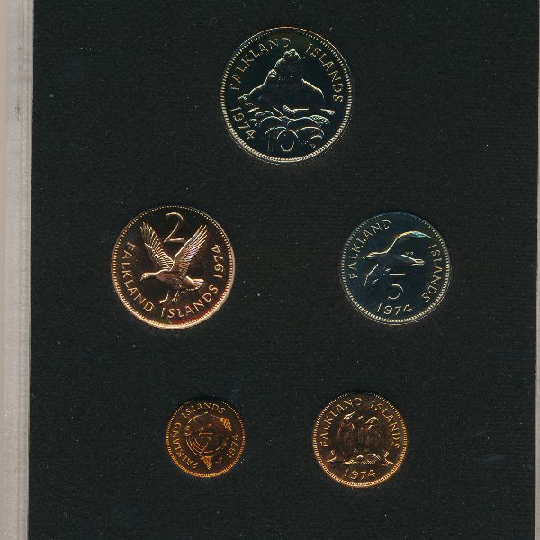 Фолклендские острова, Набор монет (1974 г.)