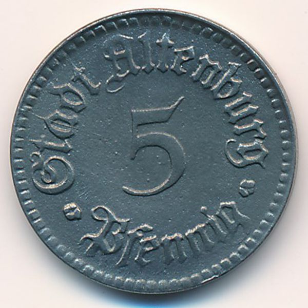 Альтенбург., 5 пфеннигов (1920 г.)