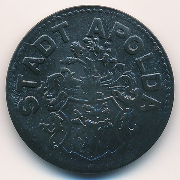 Апольда., 50 пфеннигов (1918 г.)