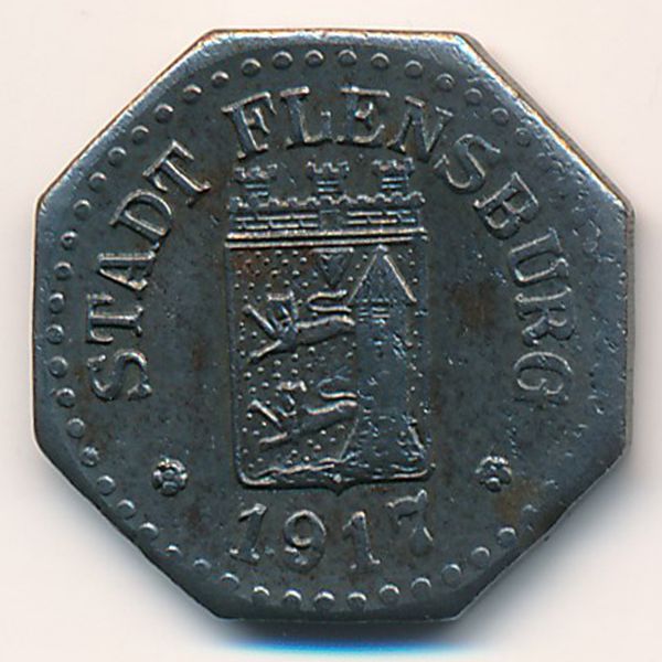 Фленсбург., 1 пфенниг (1917 г.)